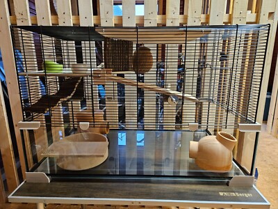 Hamsterkäfig 80cm Ferplast Karat80 mit viel Zubehör guter Zustand