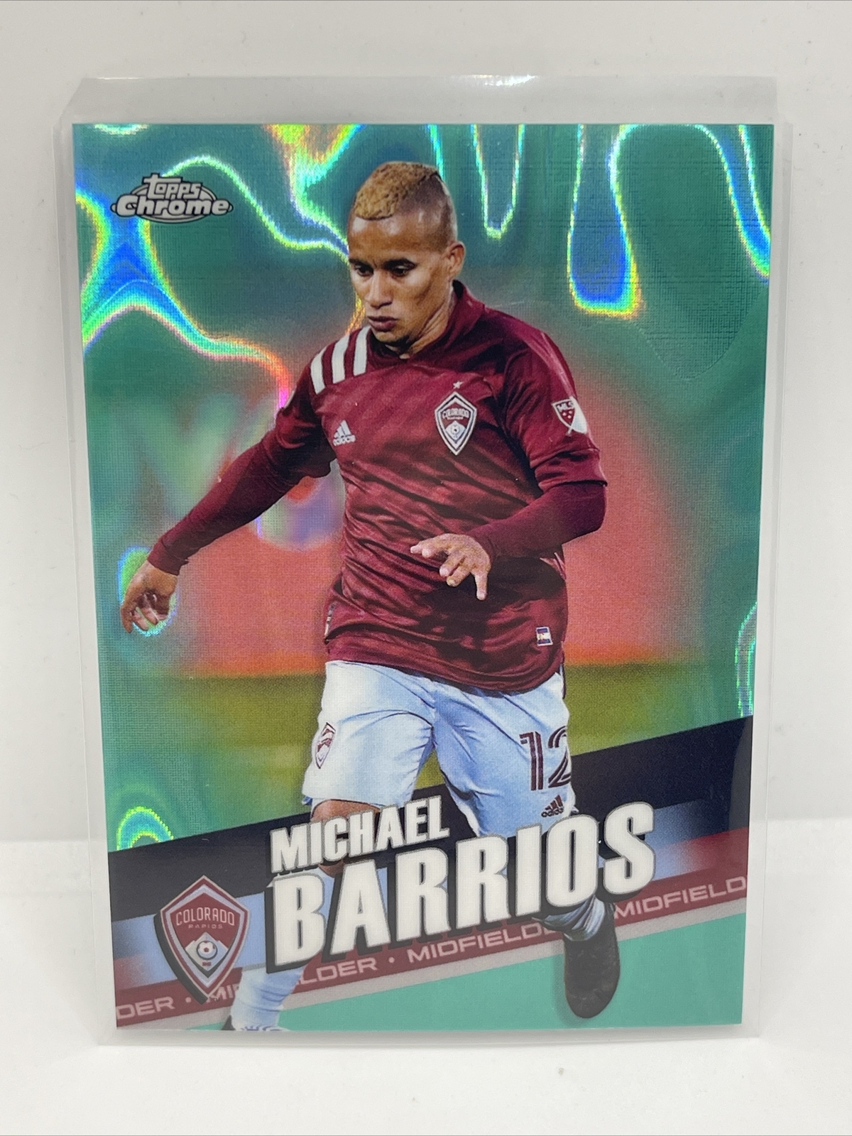 2022 Topps Chrome MLS Aqua Lava Refractor #148 Michael Barrios /299