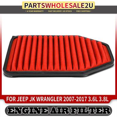 High Performance Engine Air Filter for Jeep JK Wrangler 2007-2017 Wrangler JK