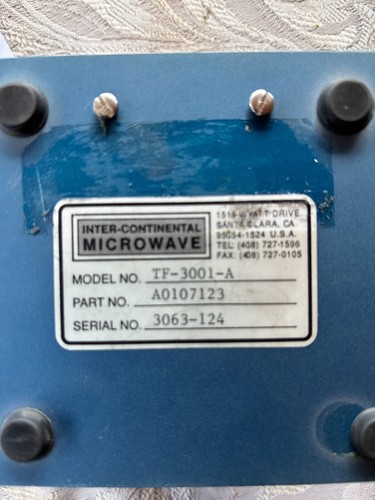 INTER CONTINENTAL MICROWAVE TF-3001-A Adjustable Mainframe Test Fixture w/Case - Picture 4 of 7