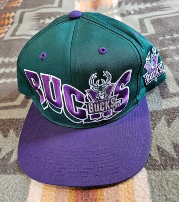 Rare Mint Vintage Milwaukee Bucks Scriptwave G Cap Grossman