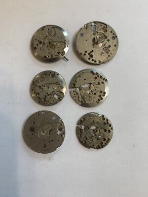 6 wristwatch upper bridges Swiss models 