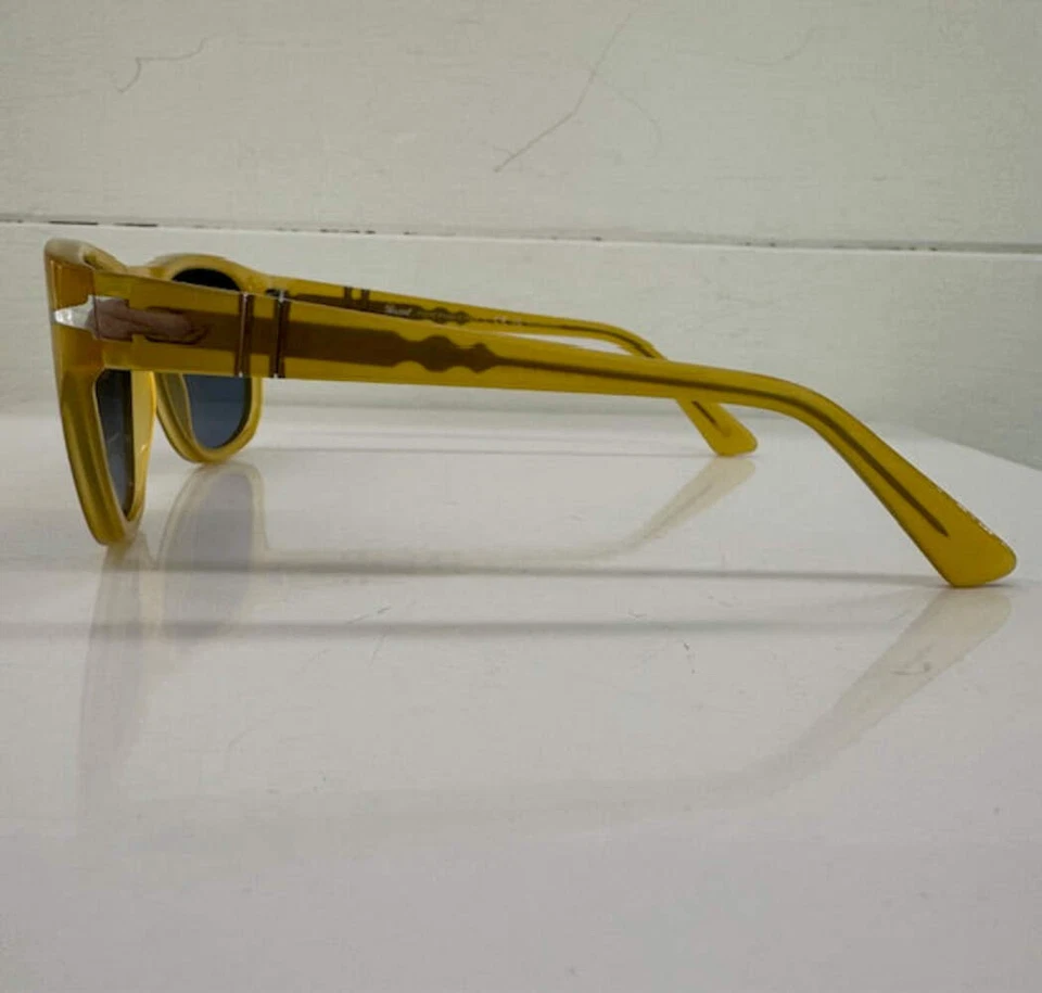 Gafas de sol Persol 3366-S 204/S3 58 18 145 Miele azul degradado lentes nuevas Foto 3 de 4