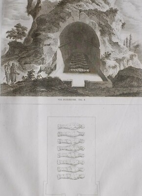 1861 ANTIKER DRUCK VERSCHIEDENE GRAB DER HEBRÄER INNENPLAN