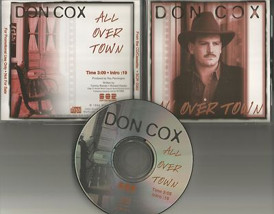 DON COX All Over Town ULTRA RARE 1994 USA PROMO Radio DJ CD Single MINT USA