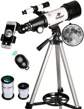 Telescope, 70mm Aperture 400mm AZ Mount Astronomical Refracting Telescope