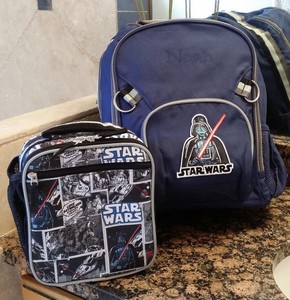 Pottery Barn Kids Darth Vader Star Wars Backpack W Free Lunchbox