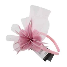 Bellissima Fine Millinery Blush Feather Fascinator Headpiece $40 Tags #FSC17