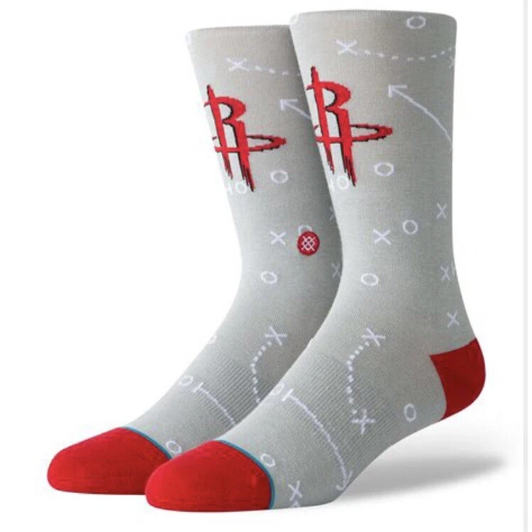 Houston Rockets Stance NBA Crew Socks 2 Pairs Large Men's 9-12 Basketball - Image 3 of 4