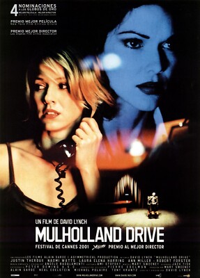 Mulholland Dr. David Lynch Kinostart Poster 2001 Modern Fine Art Postkarte