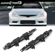 Fit For 2003-2007 Honda Accord Pair Front Bumper Retainers Plastic Primed Black