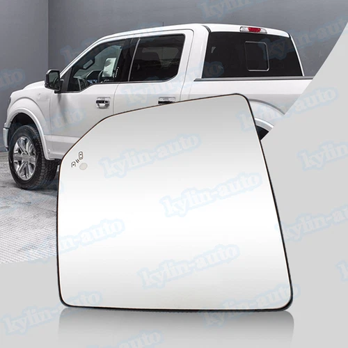 Heated Mirror Glass W/ Blind Spot For 2015-2020 Ford F-150 Left Driver