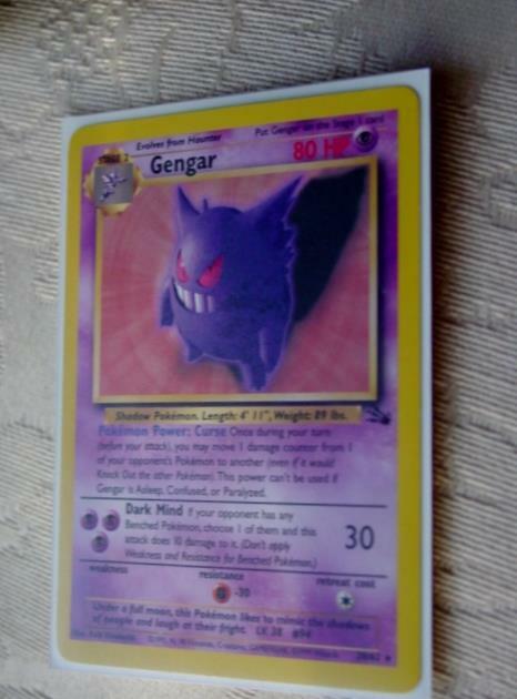 2) Pokemon Fossils - Gengar 20/62 - Rare Pokemon Cards (EX) | eBay