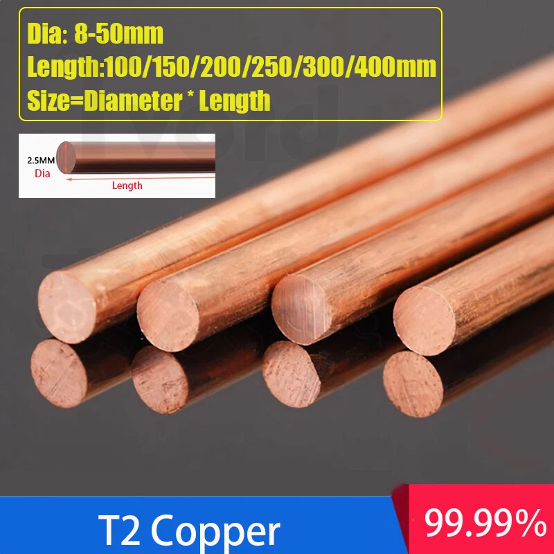 T2 99% Kupfer Flachstab Kupferstange 3mm-15mm Dick Kupferplatte 10