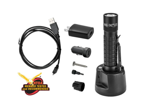 NUEVA Linterna LED recargable Maglite Mag-Tac cabeza lisa 671 lúmenes TRM1RE4 - Imagen 3 de 4