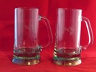 Set of 2 Etched Glass Mom & Dad Beer 16 oz Mugs — photo 3