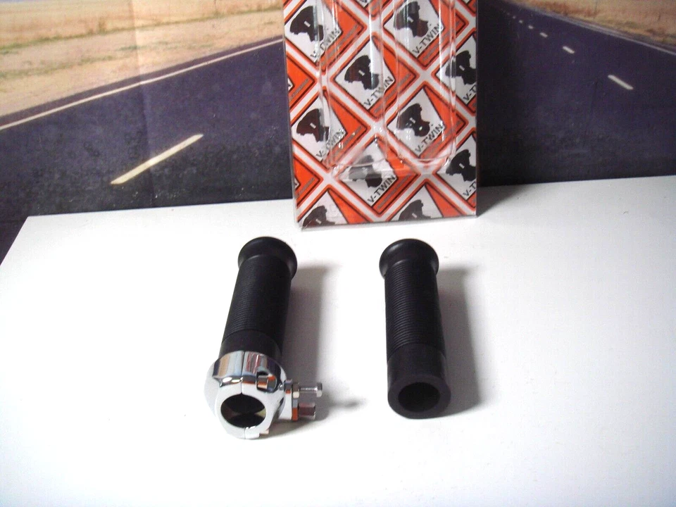 Empuñaduras Harley FXR FL FX estilo Anderson 1" barra acelerador único V-Twin 35-0071 Y2 Foto 2 de 4