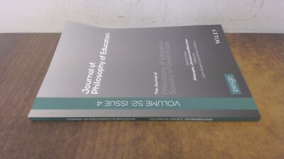 			Journal of philosophy of education, volume 52, issue 4, November 		