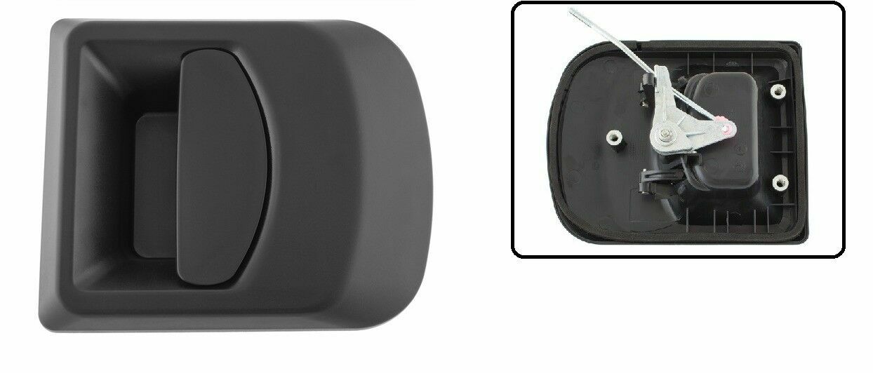 Poignée de porte extérieure avant droit pour Turbo Daily Unijet 1999-2006 en ABS noir