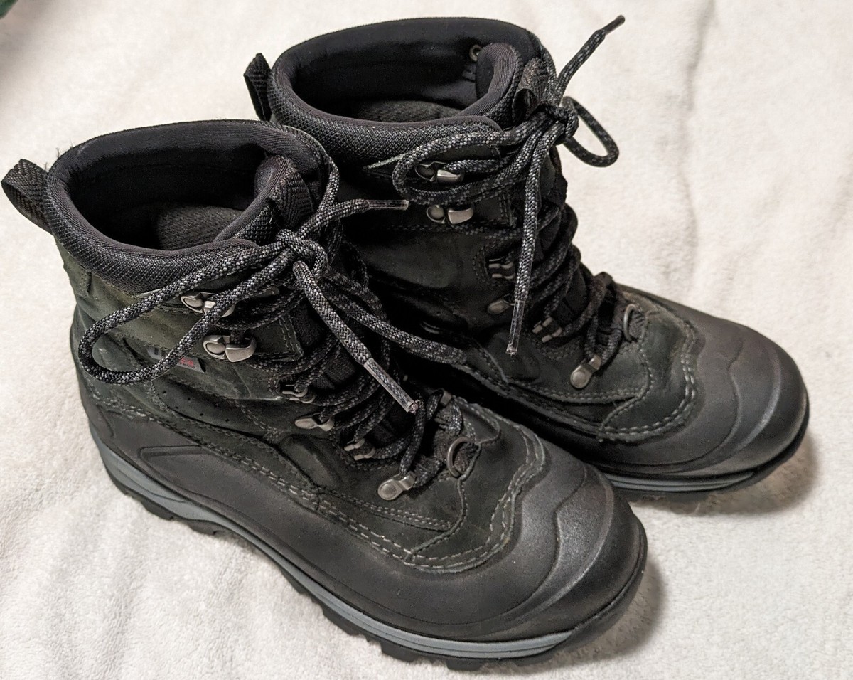 L.L.Bean Tek 2.5 Black Leather Waterproof Hiking PrimaLoft 