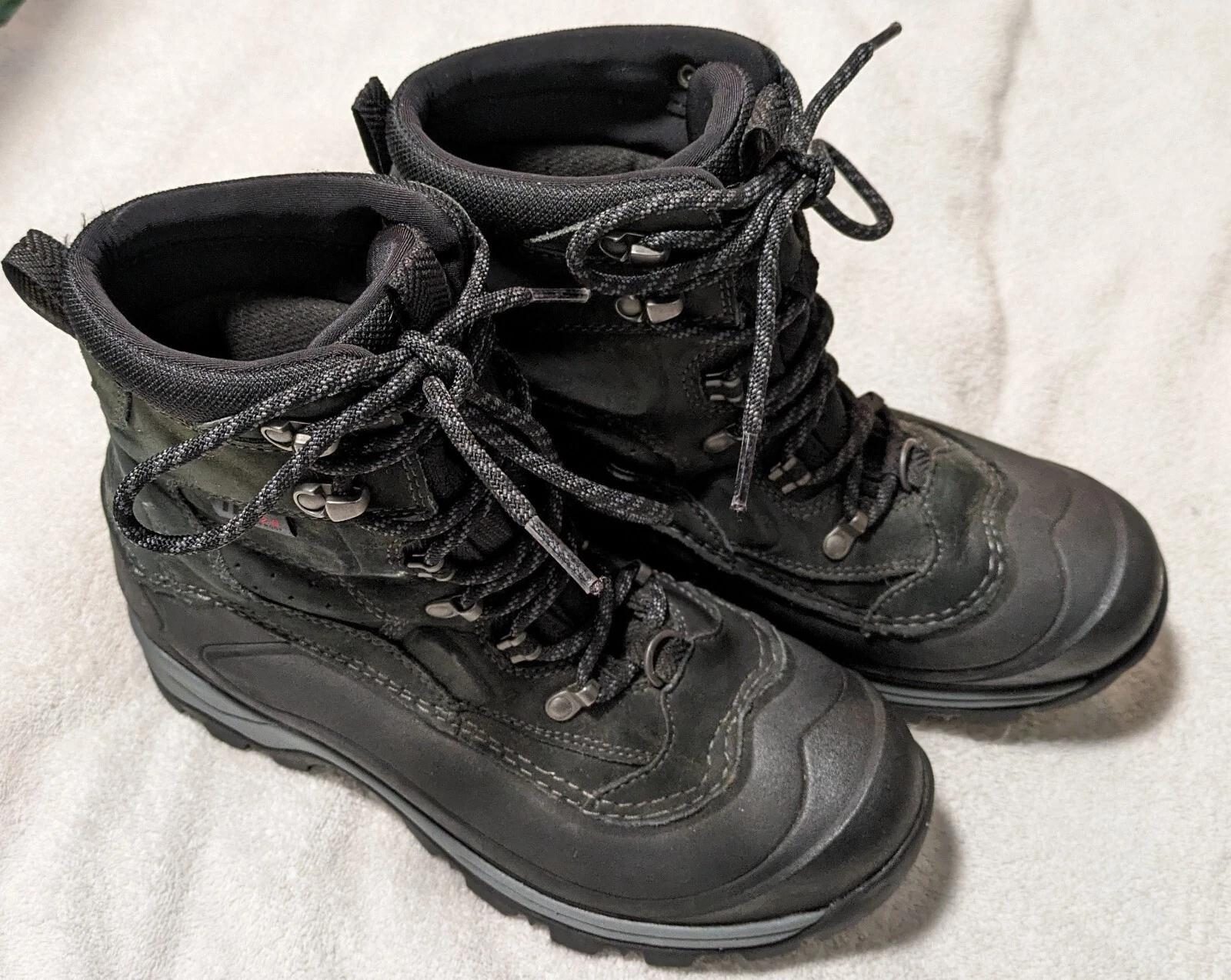 L.L.Bean Tek 2.5 Black Leather Waterproof Hiking PrimaLoft Men's Size 8