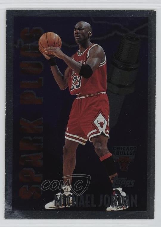 1995-96 Topps Spark Plugs Michael Jordan #SP2 HOF 1f1