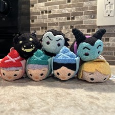 Disney Sleeping Beauty Maleficent 3.5  Tsum Tsum Lot Of 7 Plush