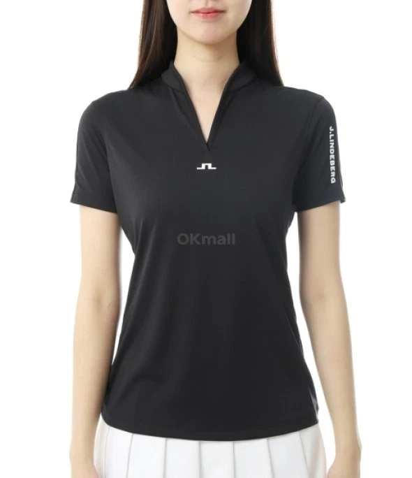 J.LINDEBERG 26SS Sophie Polo Womens Golf Shirt Black