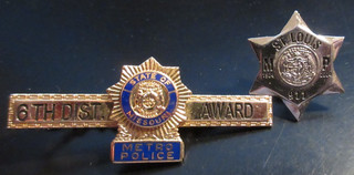 St Louis Missouri Metropolitan Police Department Hat Pin & Service Award Tie Bar