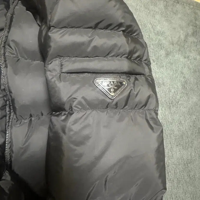 Prada Triangle Logo Down Jacket Black Size 48 Slightly Used thumbnail 11