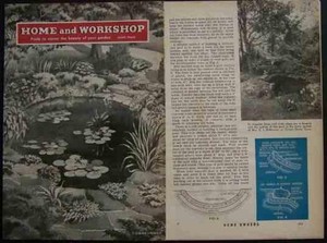 Garden FISH PONDS Backyard 1941 HowTo INFO Save$