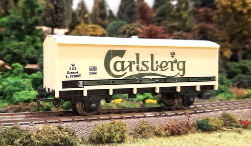* 1/87 HO * Jouef * DSB Carlsberg Beer Refrigerated Boxcar #99309 * BOXED * 6268 | Condition: Used
