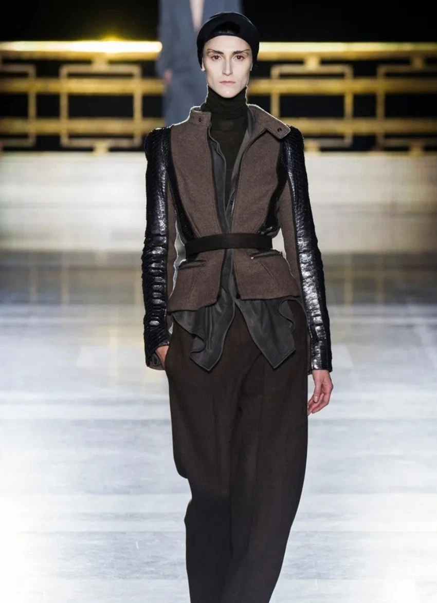 HAIDER ACKERMANN Coats, Jackets & Vests Leather Outer Shell for