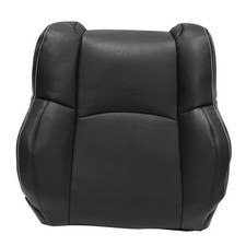 Driver Side Top Lean Back Replacement Perforated Leather Seat Cover Black