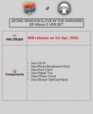 JEONG SEWOON [LOVE IN THE MARGINS] Album 2 Ver SET/2CD+2 Foto Buch+12 Karte+etc