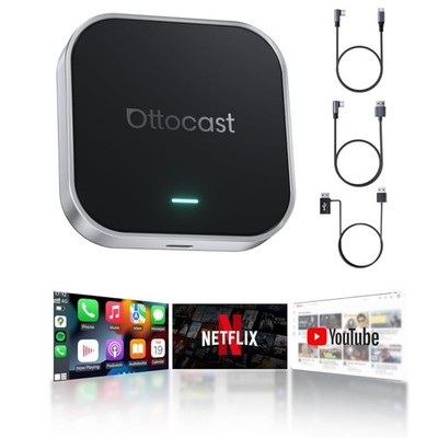 OTTOCAST E2 AI Box YouTube Netflix Wireless CarPlay Android Auto WiFi & SIM 4+64