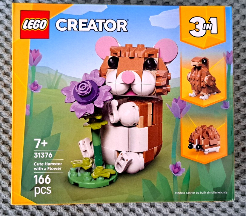 LEGO Creator 31376 Cute Hamster With Flower - New Sealed Box