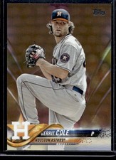 2018 Topps Series 2 GOLD #443 Gerrit Cole #1113/2018 Astros