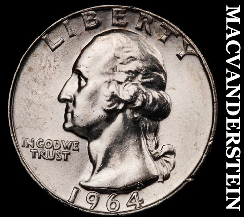 1964-D Washington Quarter- Choice Gem Brilliant Uncirculated++++ Luster #G6750