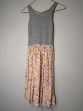 GAP Tank Dress with Pink, Yellow & Green Diamond Skirt. Size XL. SKU AF212-104