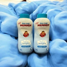 2 Pack- Talco para bebé Mennen baby magic hipoalergénico azul 200 g