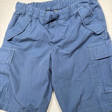 Polo Ralph Lauren Cargo Shorts Boys 16 Blue Ripstop Elastic Waist Drawstring