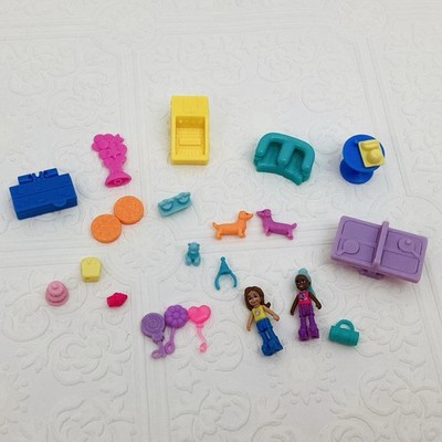 Lot/22-Polly Pocket Puppy Party Replacement Parts, Accessories