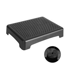  One Step Stool, Safety Step Platform for Senior ＆ Adults, Non-Slip Black