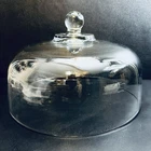 Anchor Hocking 11 Inch Clear Glass Cake Dome Cover Cloche New Vintage