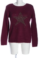 PECKOTT Rundhalspullover Damen Pullover Gr. DE 38 pink Casual-Look