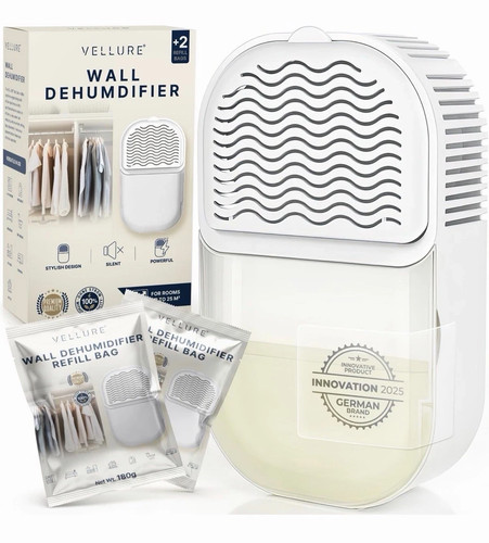 4 Pack Wardrobe Dehumidifier Moisture Absorber Reusable 8 Refills
