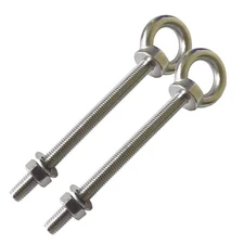 Shoulder Eye Bolt, 2 Pack M8 Stainless Steel Eye Bolts
