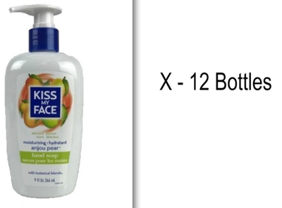 #ad 12 Kiss My Face Anjou Pear Moisturizing Hand Soap 9oz Each 100 $62.99