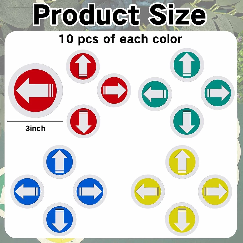 Reflective Trail Marker Pack - Bright Marking Reflectors, Blue, Green, Red, Yell - Image 2 of 4